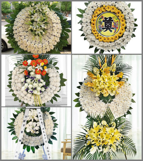 云南曲靖罗平县钟山乡花圈速递